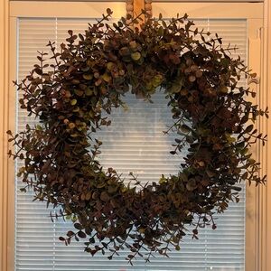 Kirklands Rustic Green and Brown Eucalyptus Wreath